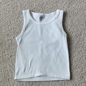 Sunday| Aritzia- Best White Ribbed Seamless Tank Top Women’s Size S
